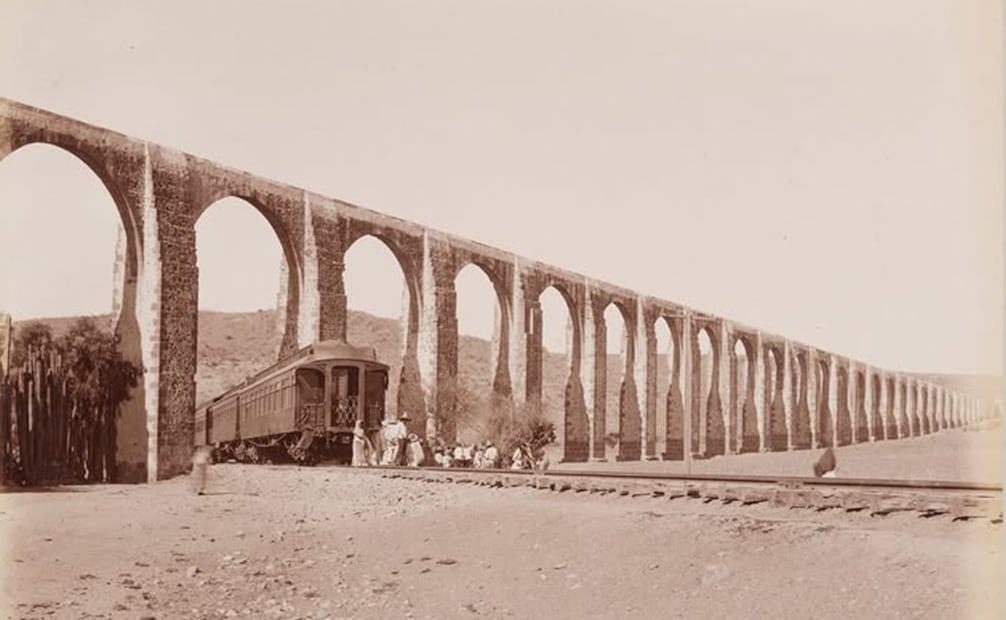 Los arcos del Acueducto de Querétaro. Foto: Fb@Mi México Antiguo
