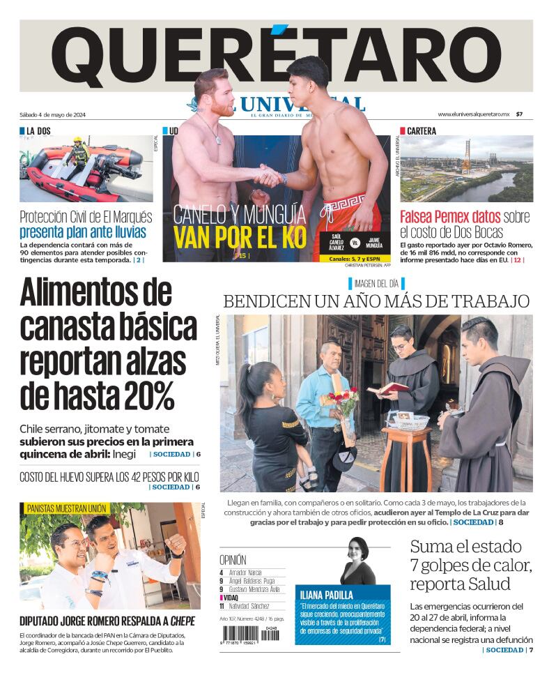 Portada 04 de mayo de 2024