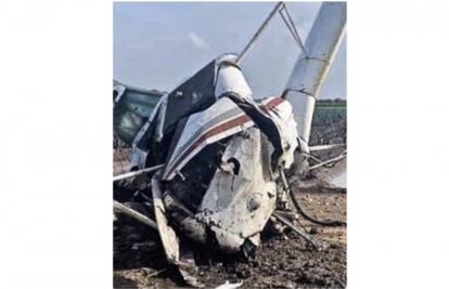 Avioneta se desploma en cultivos de agave en Romita, Guanajuato