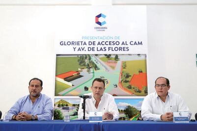 Alistan construcción de glorieta al CAM
