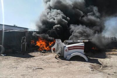 Incendio consume taller en Coyotillos; no hay lesionados 