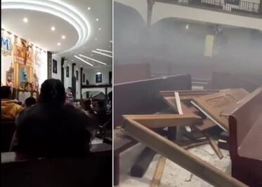 "¡Se cayeron los cohetes!", gritaron feligreses, durante explosión de pirotecnia en Querétaro 