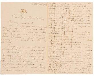 Subastarán dos cartas de amor escritas por Madero