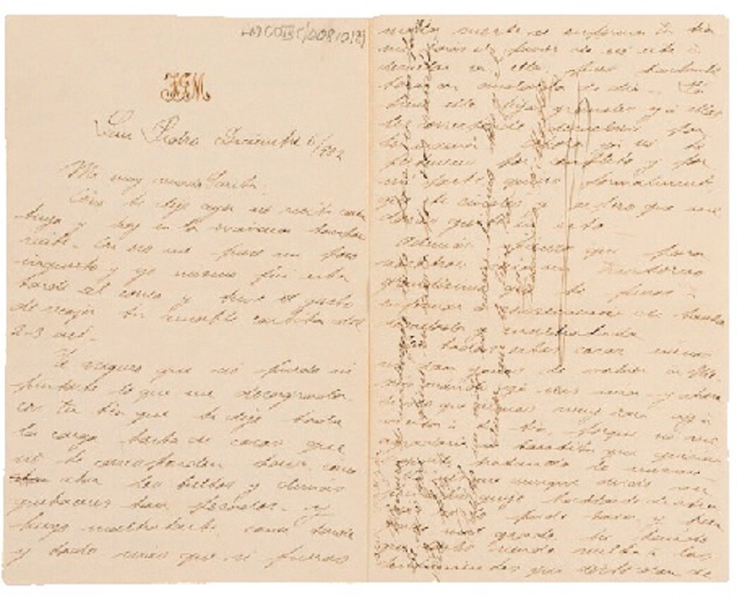 Subastarán dos cartas de amor escritas por Madero