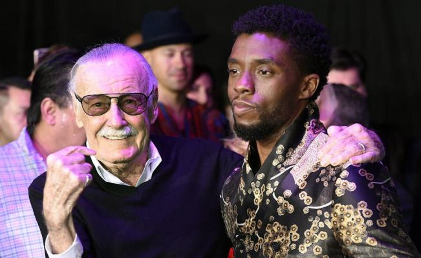 El lunes Lee había asistido al estreno de "Pantera negra". Foto: AP