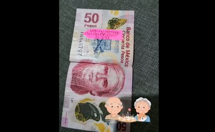 “El último domingo del abuelo”, buscan al dueño de billete de 50 pesos