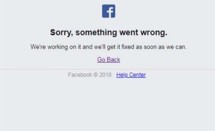 Caída de Facebook a nivel mundial