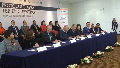 Querétaro, Corregidora y El Marqués firman el convenio Protocolo Alba
