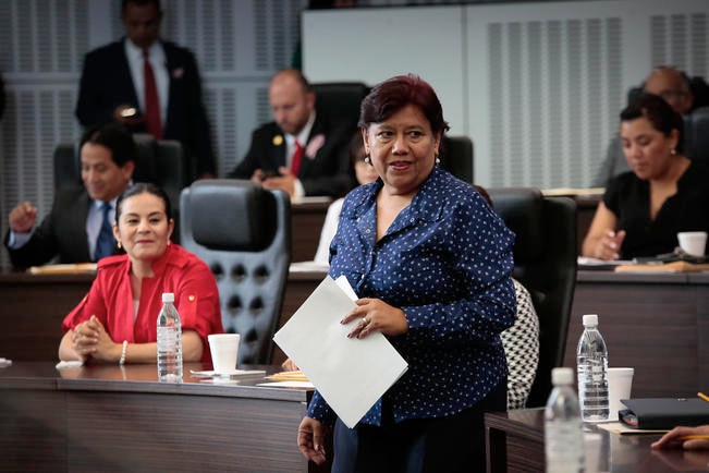 La plataforma 3de3, promovida por la Coparmex, no es una herramienta seria, argumentó la legisladora Herlinda Vázquez (ARCHIVO. EL UNIVERSAL)