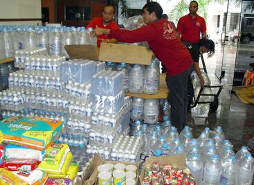 SJR reúne 12 toneladas de víveres para damnificados