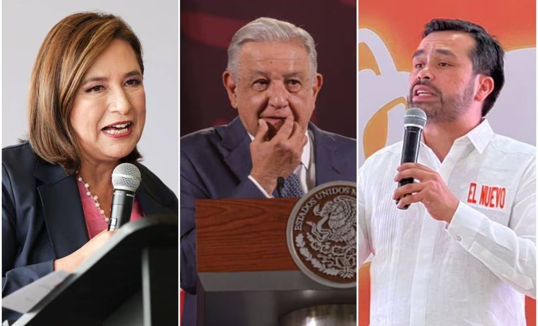 Xóchitl Gálvez y Jorge Álvarez Máynez se lanzan contra AMLO por refinerías/ Foto: Especial