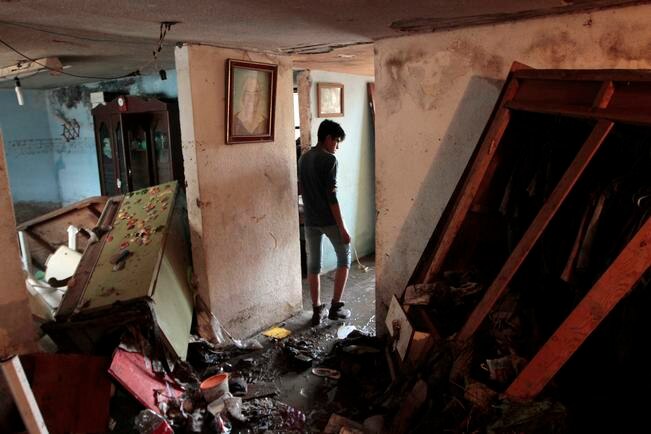 Tras la inundación, perdieron su negocio