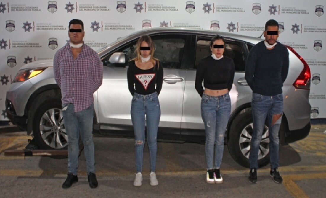 Detienen en Puebla banda delincuencial que operaba en Querétaro