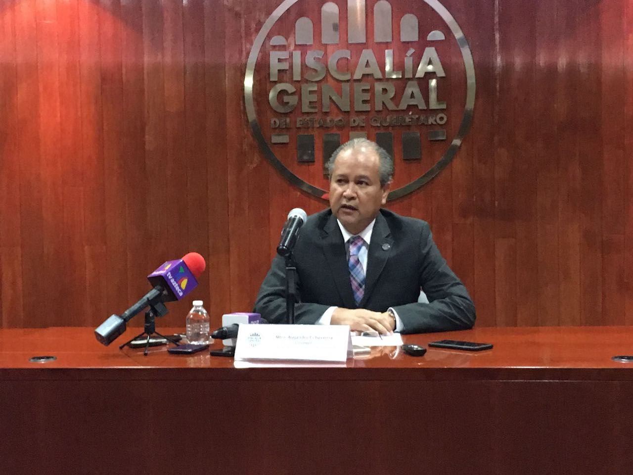 En conferencia de prensa, el fiscal General del Estado, Alejandro Echeverría Cornejo, dio a conocer que fueron tres los sujetos que irrumpieron en el restaurante La Porfiria (Foto: Luis Rodríguez)