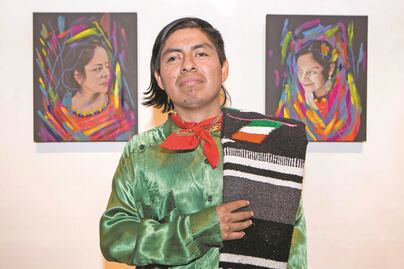 Joel Merino, artista triqui, denuncia robo de sus obras en Museo Indígena de Querétaro
