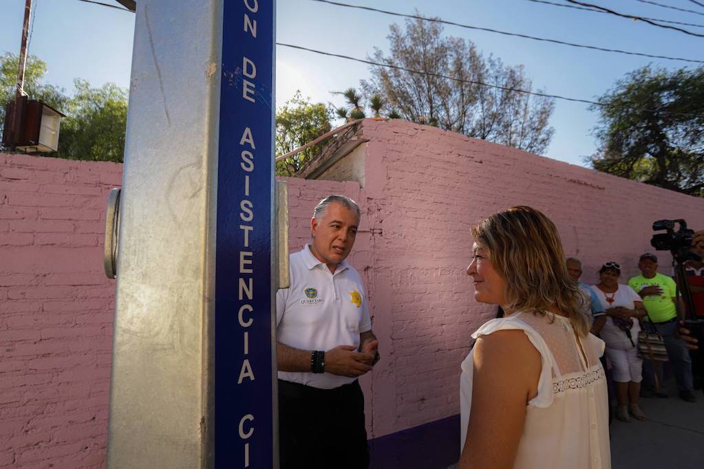 Ya hay botones ciudadanos en Santa Rosa Jáuregui; ayudarán a combatir la inseguridad