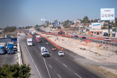 Reparación de la carretera México-Querétaro concluirá en mayo