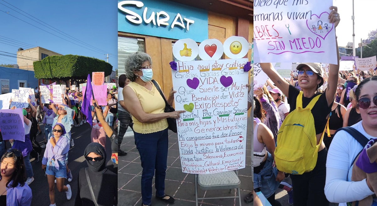 ¡El patriarcado va a caer! Más de 20 mil mujeres marcharon este #8M en Querétaro