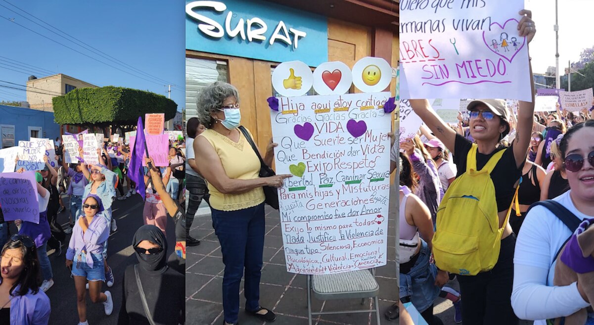 ¡El patriarcado va a caer! Más de 20 mil mujeres marcharon este #8M en Querétaro