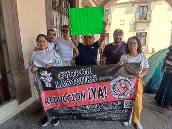 Marchan por las 40 horas de trabajo; llaman a unirse para bajar la jornada laboral