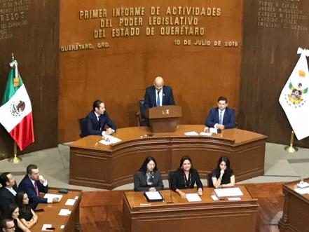 Legislatura presenta primer informe de actividades