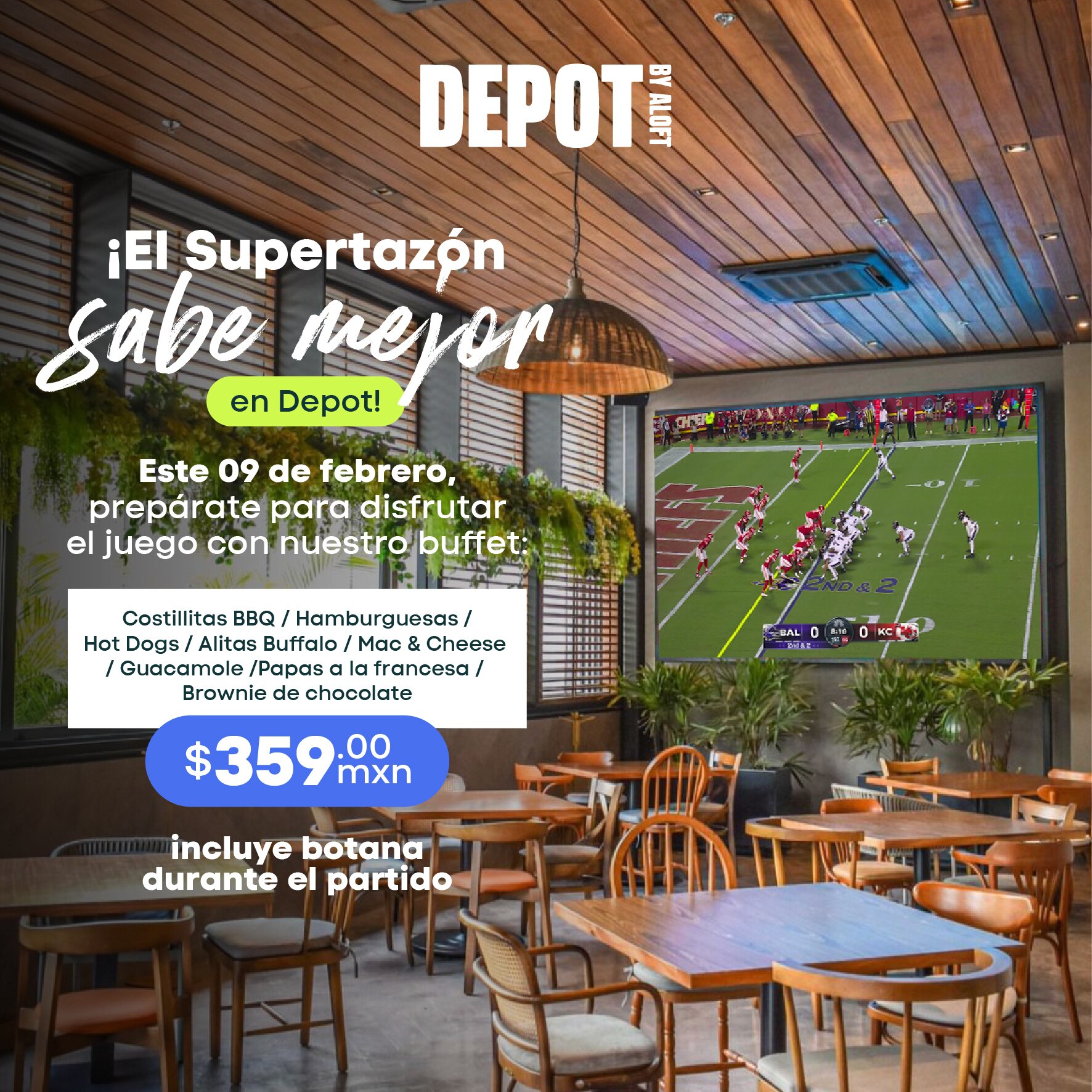 Promoción el próximo 9 de febrero. Foto: FB, Depot by Aloft Queretaro