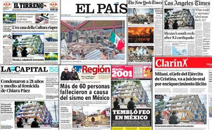 Prensa internacional destaca preparación y reacción de México ante sismo