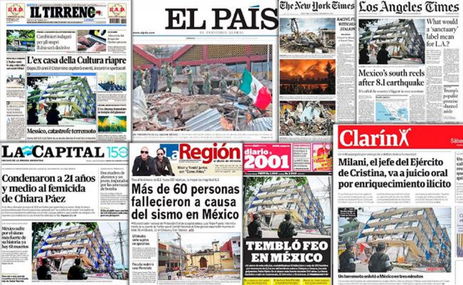 Prensa internacional destaca preparación y reacción de México ante sismo