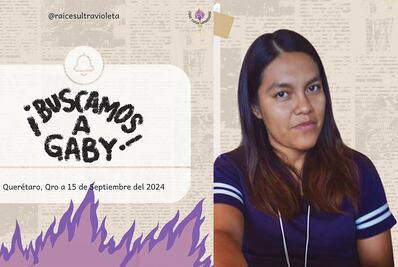 Buscan a Gabriela; fue vista por última vez el 12 de septiembre