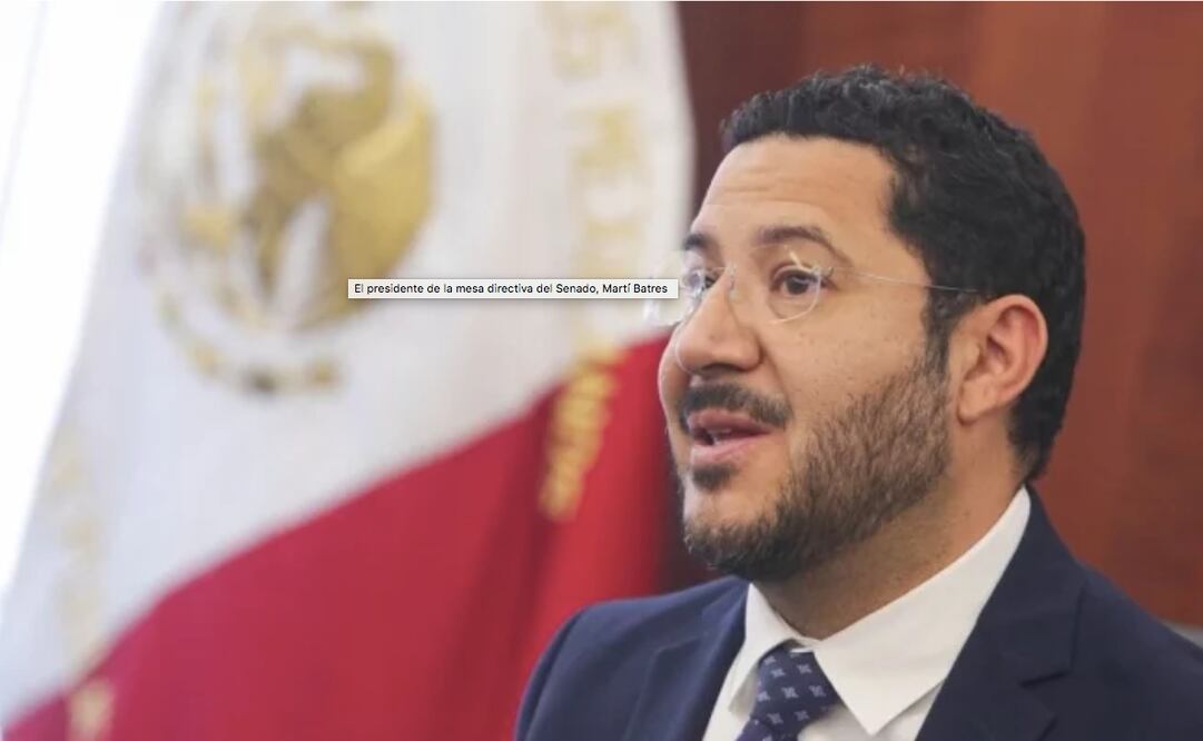 El presidente de la mesa directiva del Senado, Martí Batres. Foto: Especial