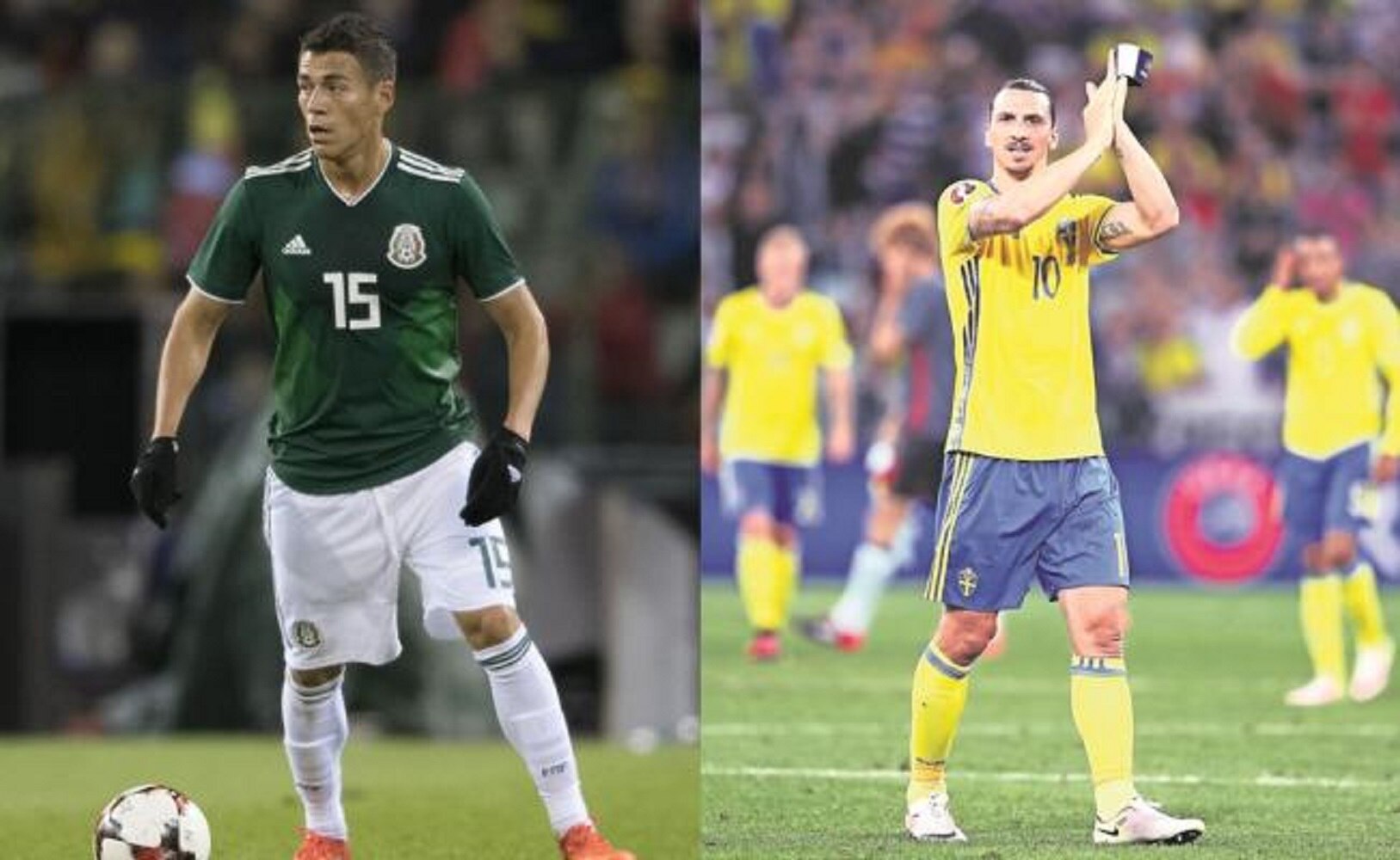 Agencias. Héctor Moreno y Zlatan Ibrahimovic