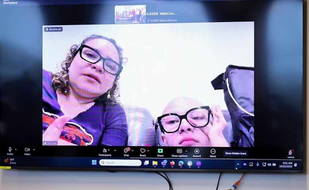 Ofelia estuvo presente por Zoom en la audiencia de la semana pasada. Foto: AP
