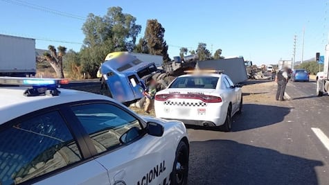 Reportan accidente en la carretera Querétaro-San Luis Potosí