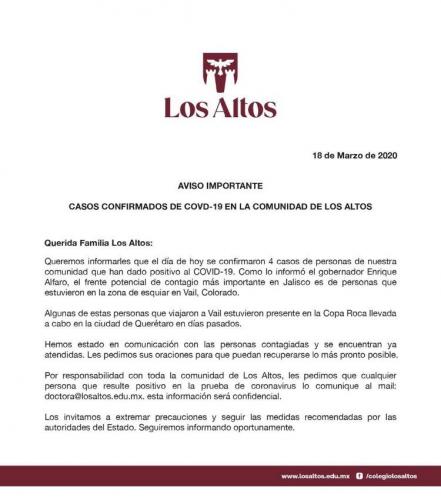 Asistentes a la Copa Roca, celebrada en Querétaro, dieron positivo a Covid-19