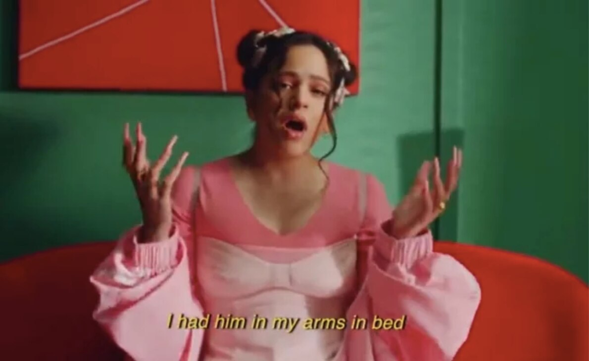 Rosalía. Foto: Captura video "Juro que"