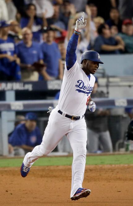 Yasiel Puig conectó un jonrón de dos carreras en la quinta entrada. (FOTO: ALEX GALLARDO. AP)