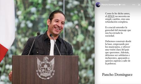Pancho Domínguez llama a refundación total del PAN