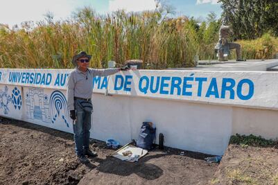 Con mural celebran 50 años del Centro Universitario de la UAQ