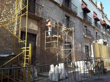 Fachada de Palacio de Gobierno, lista en una semana