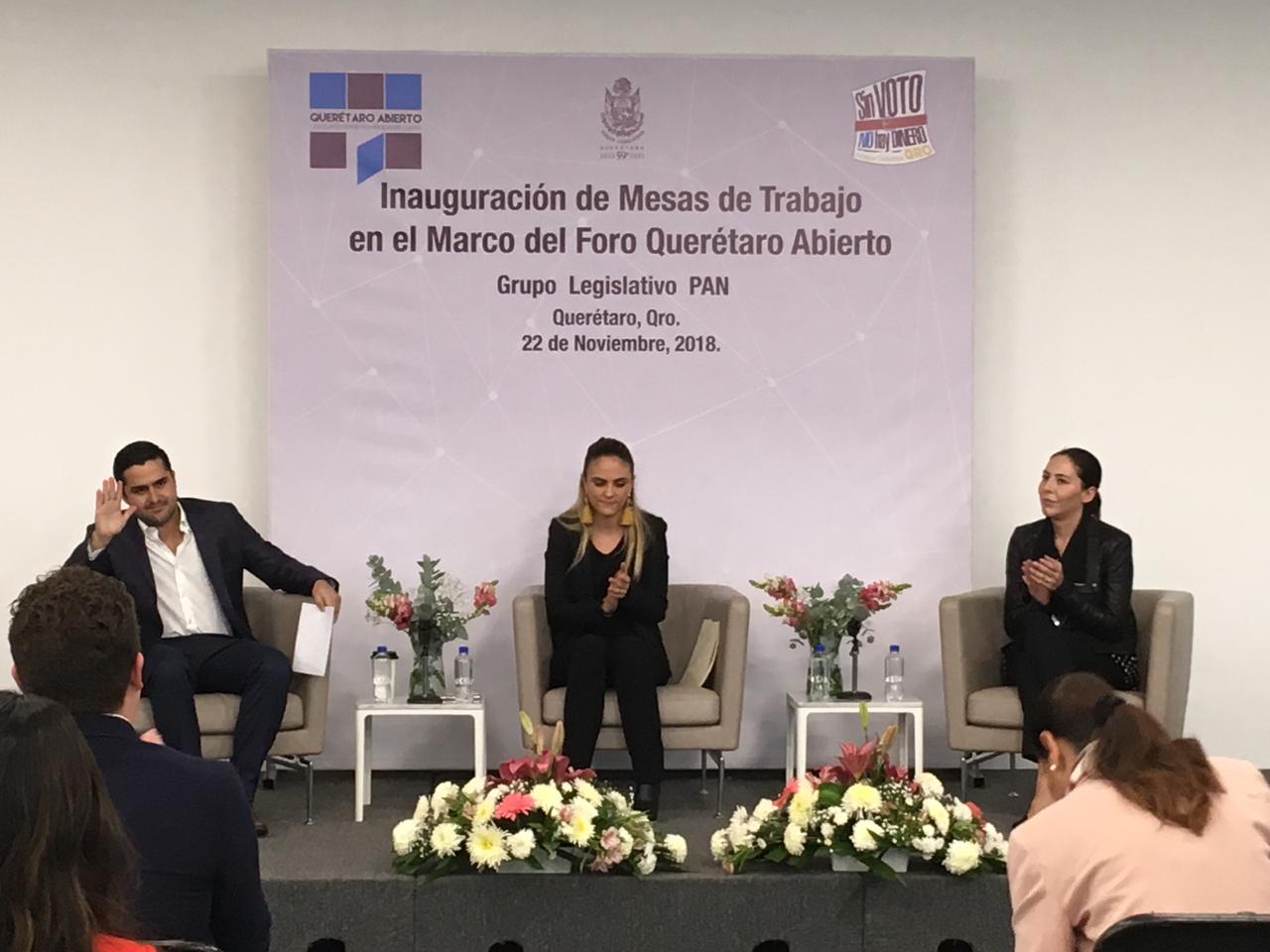 Legisladores inauguran mesas de trabajo en el Foro Querétaro Abierto