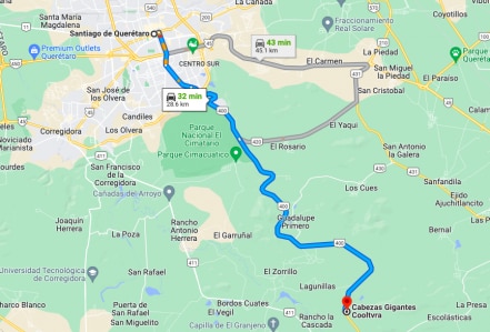 Viralizan las "Cabezas Misteriosas" de Querétaro; se localizan en medio de la nada, en Huimilpan