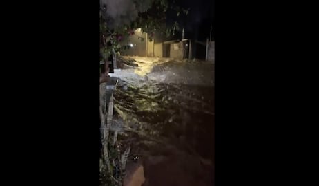La presa del Carmen casi se llena tras fuertes lluvias