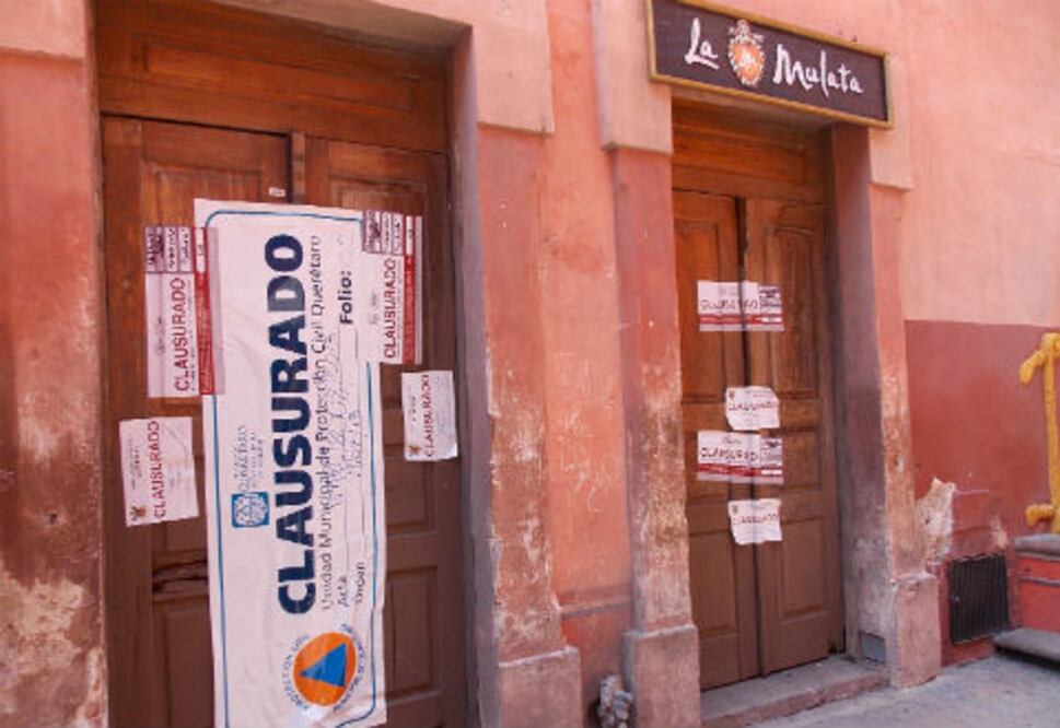 Clausuran bar en el Centro Histórico