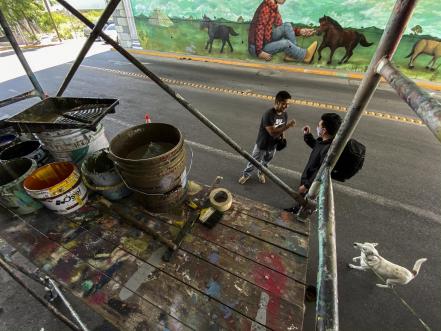 Con murales, llenan de color al municipio de Corregidora 