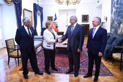 Michelle Bachelet recibe a Andrés Manuel López Obrador