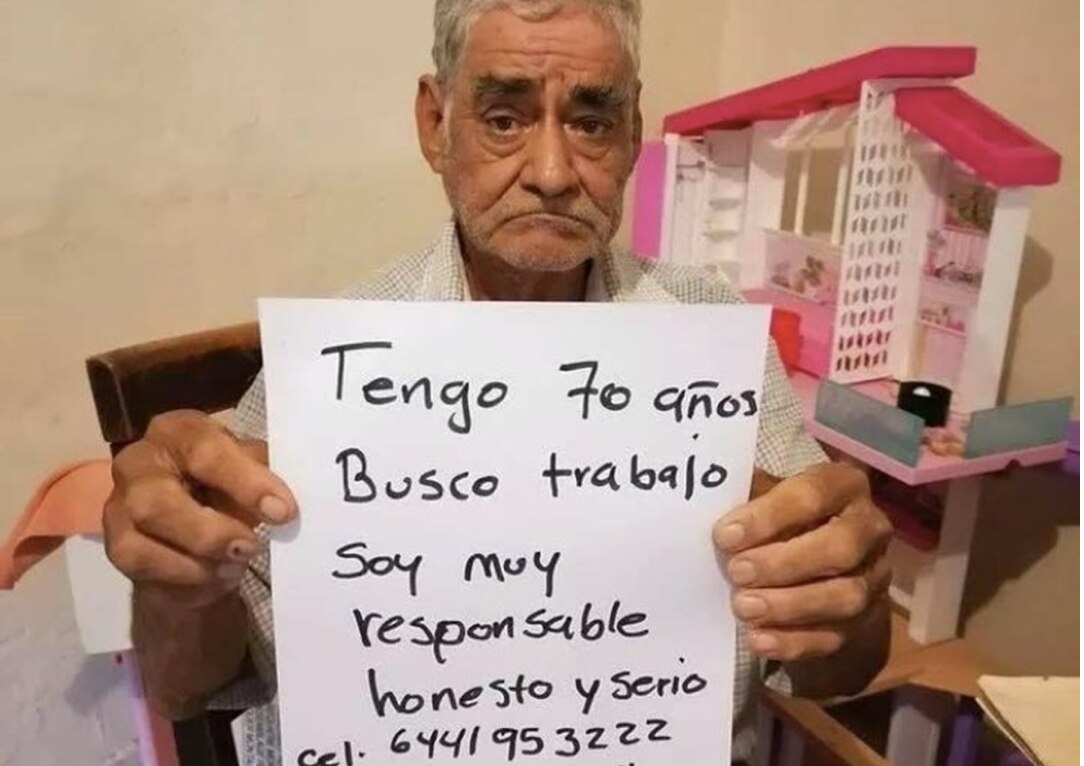 "Tengo 70 años y busco trabajo"; la foto de Don Guille enternece las redes... pero nadie le ofrece empleo