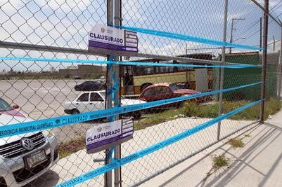 Clausura Inspección estacionamiento de transporte público