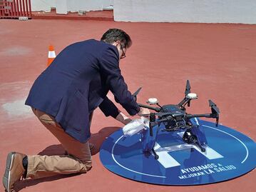 Drones llevan medicamentos al IMSS y a la Cruz Roja en Querétaro