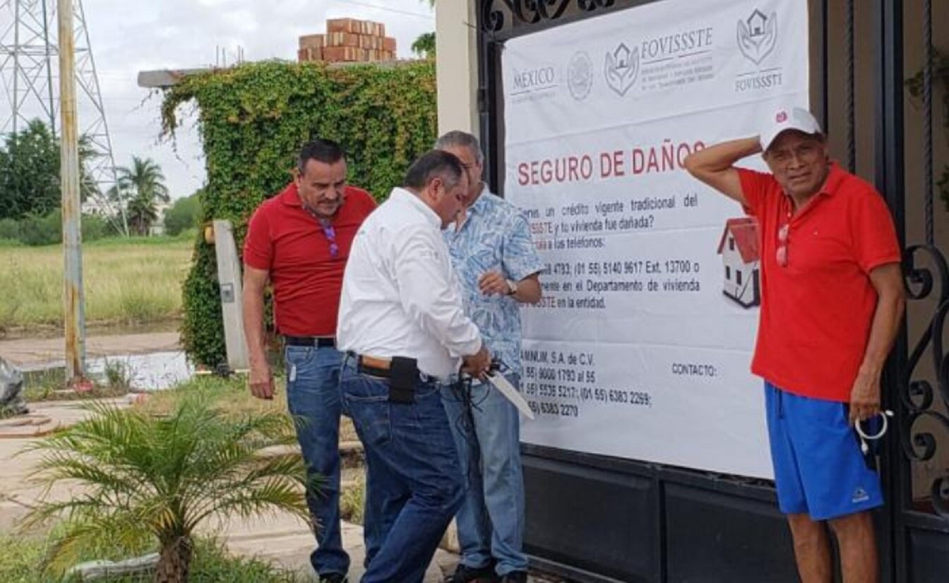 Personal del organismo recorren fraccionamientos habitacionales donde se tienen aplicados los créditos hipotecarios (Foto: tomada de Twitter @FOVISSSTEmx)