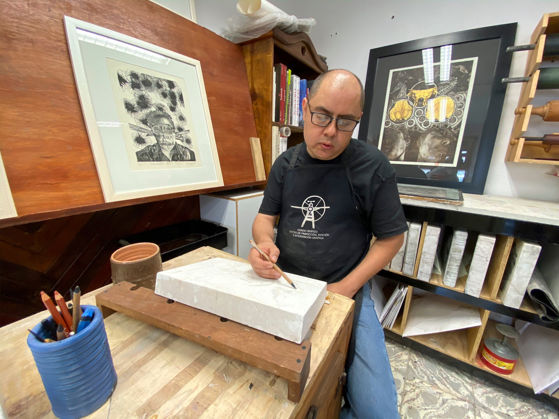 Mármol de Vizarrón, el alma de la litografía queretana